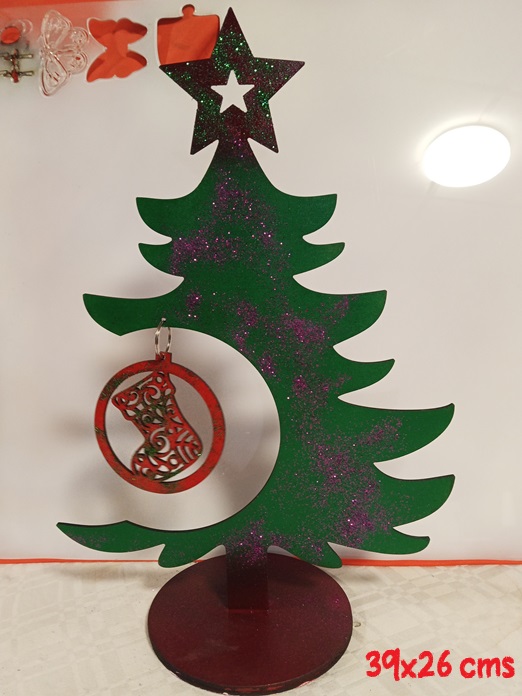 Arbol navidad con bola calcetin 3
