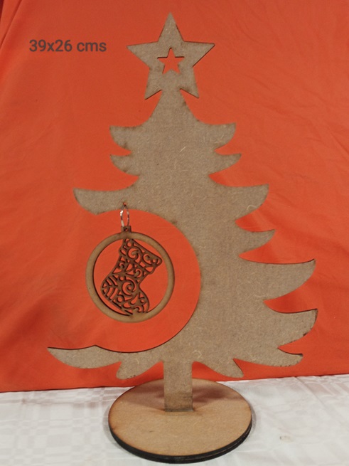 Arbol navidad con bola calcetin