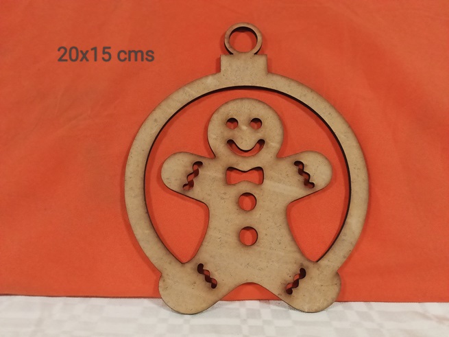 Bola navidad muñeco de jengibre