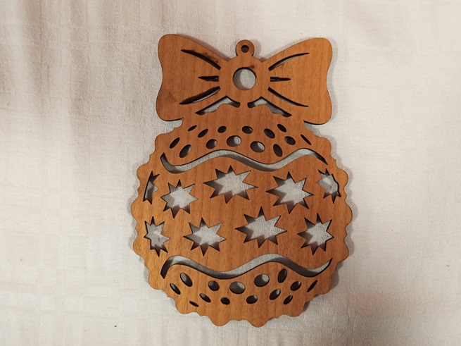 Bola navidad piña con estrellas 2