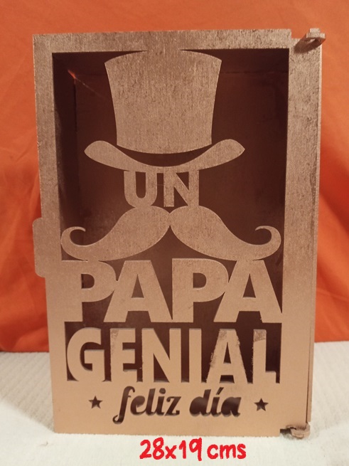 Caja regalo para papa personalizada