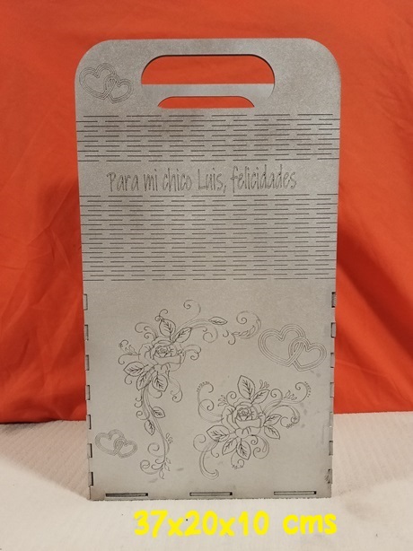 Caja regalo portavinos personalizada