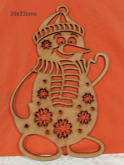 Colgante navidad muñeco de nieve grande