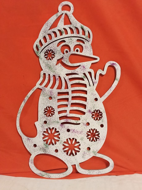 Colgante navidad muñeco de nieve grande 3