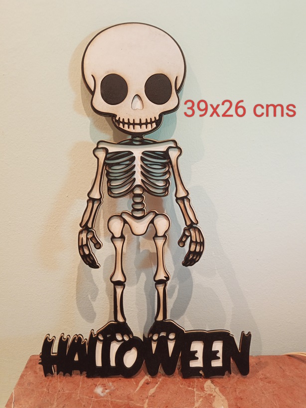 Esqueleto Halloween 2 capas