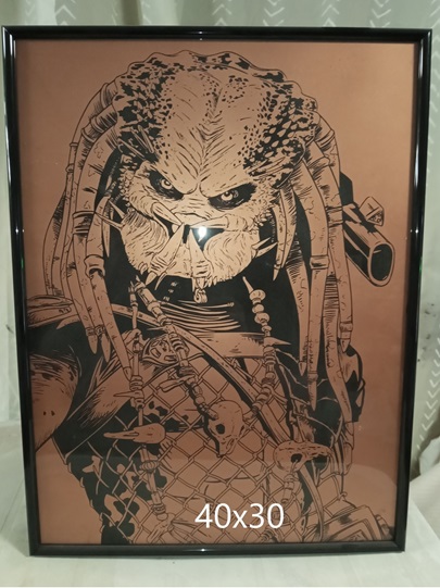 Grabado en cristal de Predator