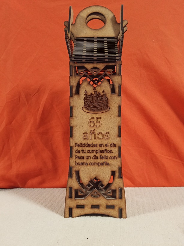 Portabotella vino con asa