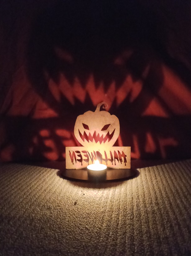 Portavelas Halloween calabaza 2