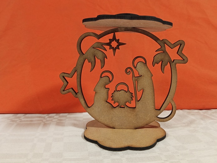 Portavelas nacimiento 2 efecto luz