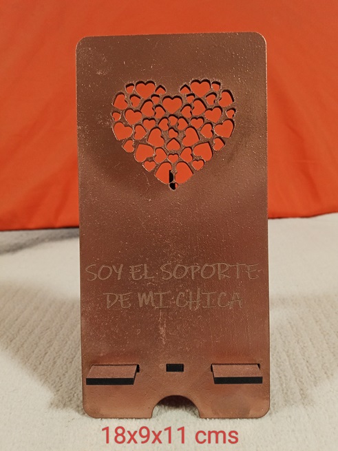 Soporte movil corazon personalizado