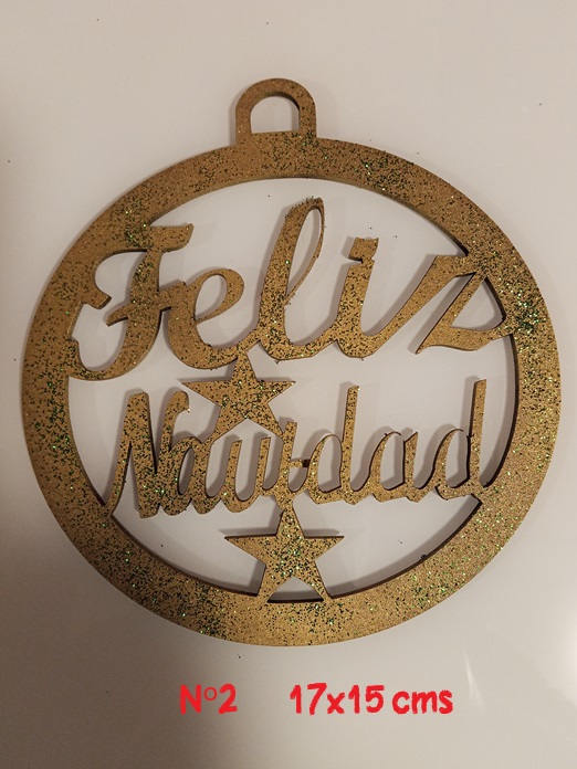 Bola de Navidad mediana en oro plata 2