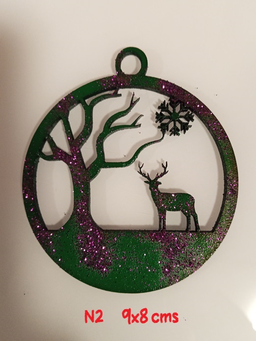 Bola navidad pequeña en verde 2