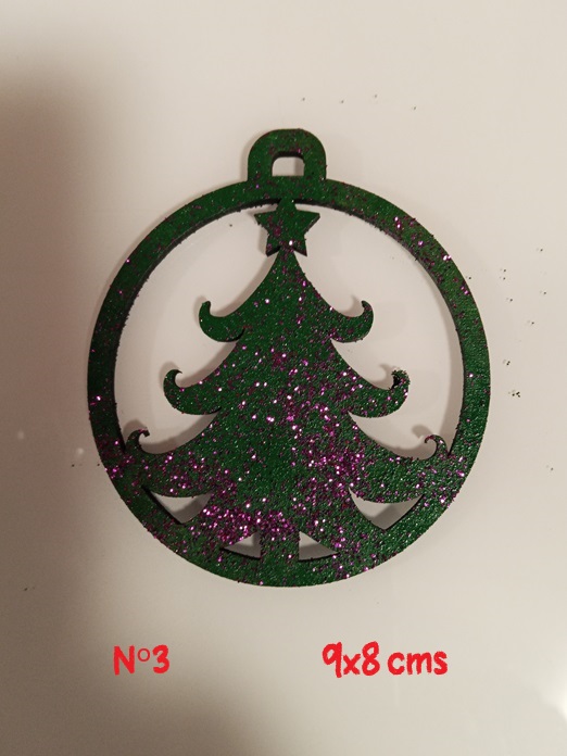 Bola navidad pequeña en verde 3