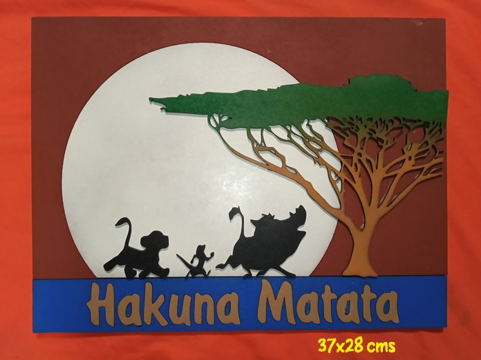 Cuadro Hakuna Matata por piezas