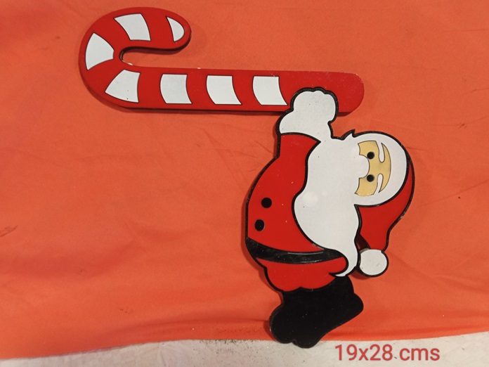 Figura navidad esquinas papa Noel caramelo