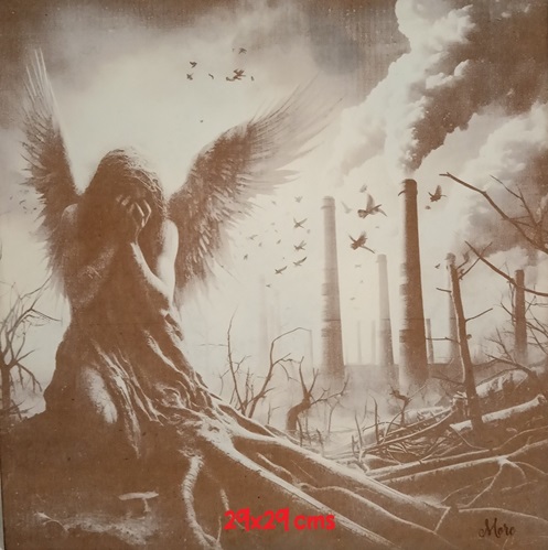 Lamina madera MDf grabada destruccion