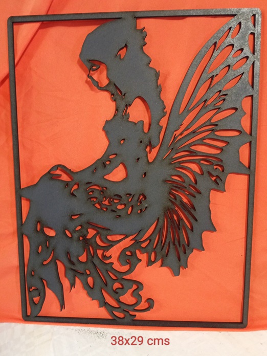 Mural pared hada del bosque