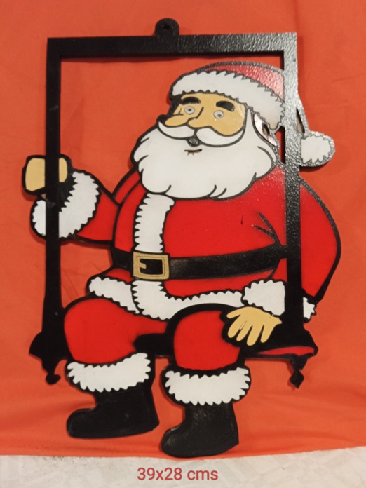 Papa Noel en columpio por piezas
