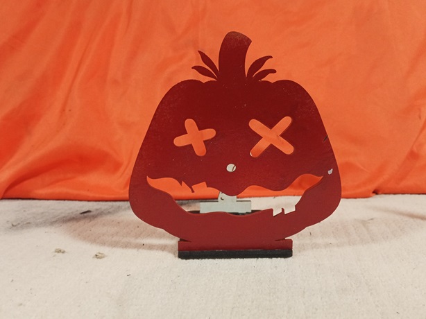 Portavelas sombras Halloween calabaza mano zombi 4