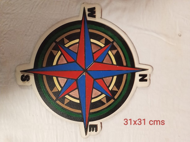 Rosa de los vientos por piezas 2