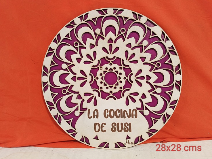 Salvamantel cocina decorado 2 piezas personalizado