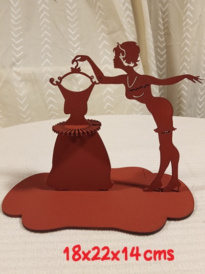 Servilletero en abanico costurera