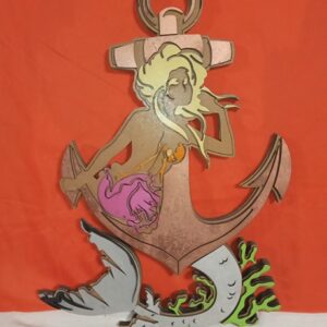 Sirena con ancla 4 capas