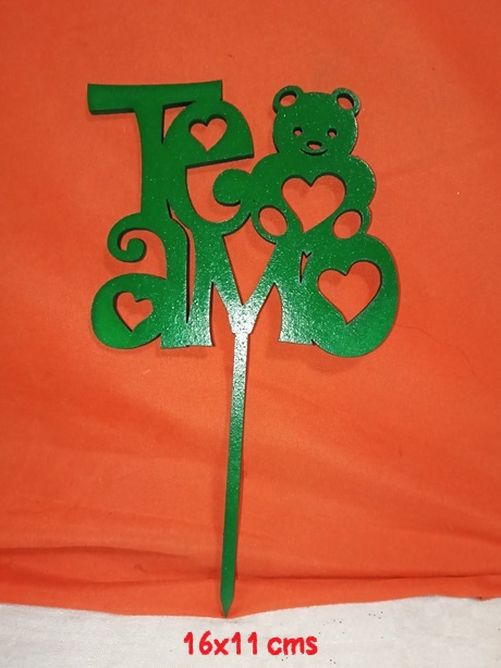 Topper para tarta te amo