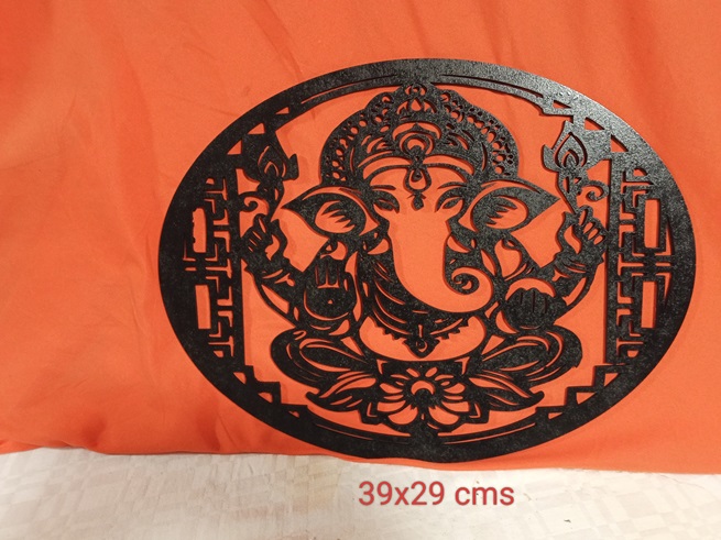 Mural pared mandala de Ganesha