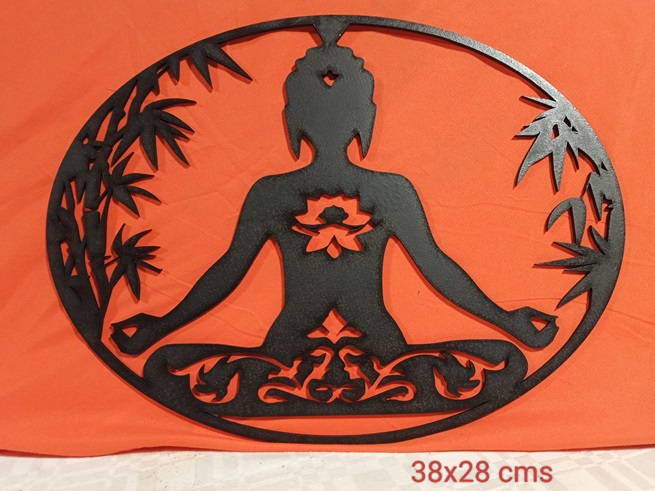 Mural Zen Buda con bambu