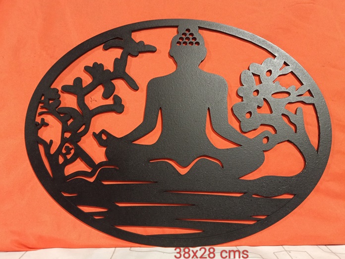 Mural Zen Buda meditando