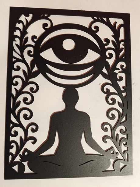 Mural Buda tercer ojo 2