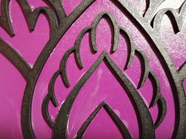 Mural flor de loto doble capa 3