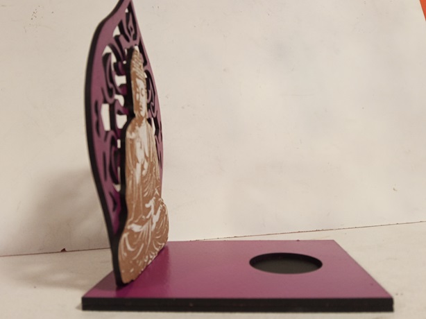 Portavelas Buda doble capa 3