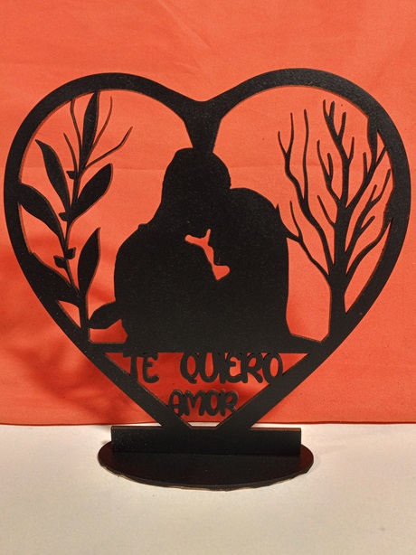 Portavelas enamorados te quiero en corazon 2
