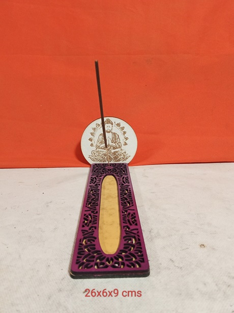 Quemador de incienso Buda grabado