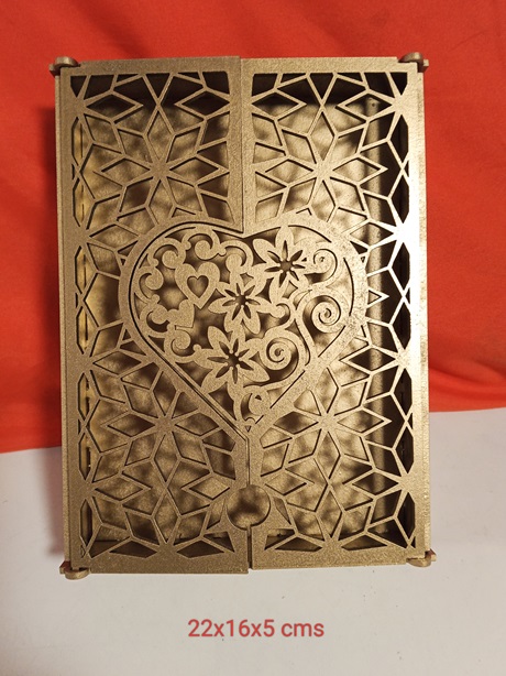 Caja regalo 2 tapas con corazon