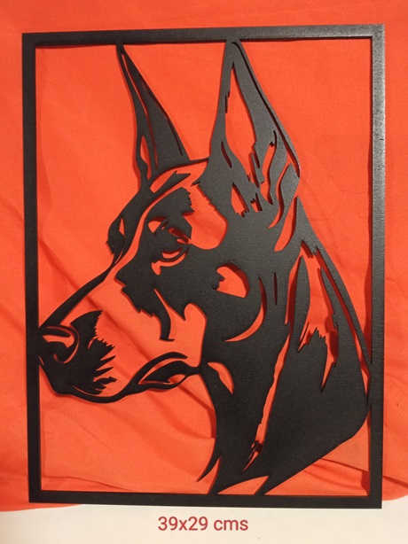 Mural pared Doberman