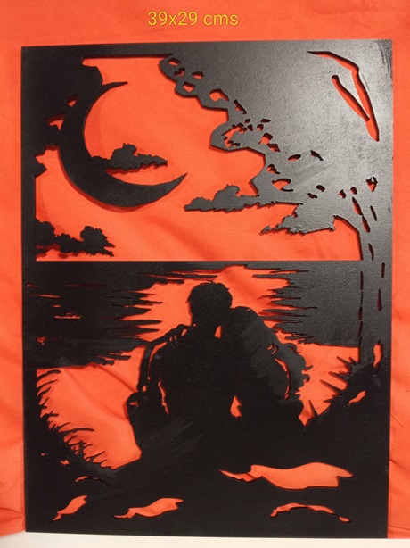 Mural pared paisaje de mar