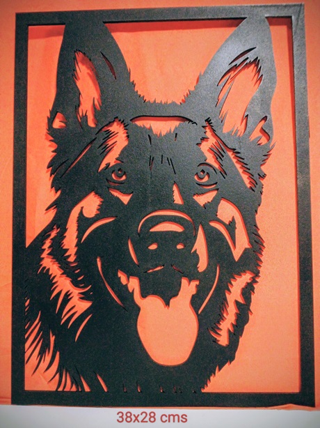 Mural pared pastor Aleman