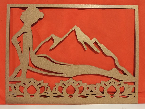 Mural postura de yoga 1 2