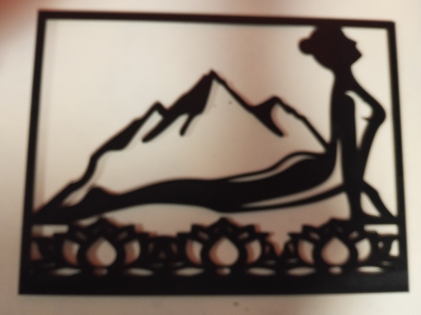 Mural postura de yoga 1 3