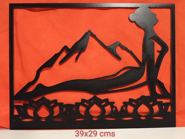 Mural postura de yoga 1