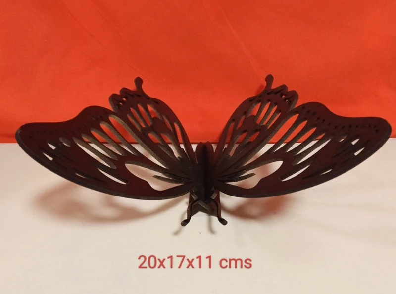 Mariposa en 2 piezas 3d numero 7