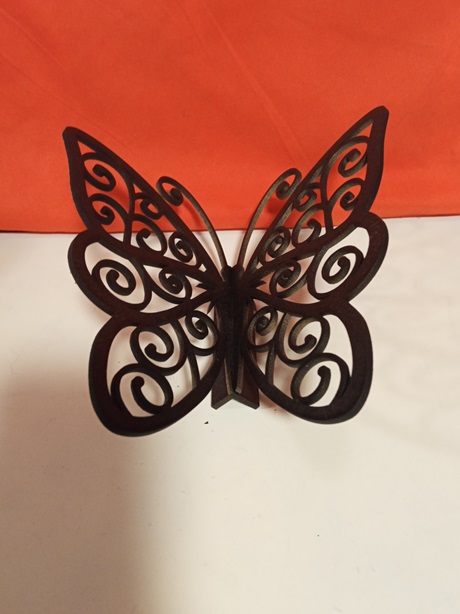 Mariposa en 2 piezas 3d numero 1 2