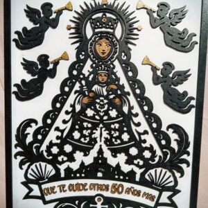 Mural 2 capas Virgen del Rocio personalizado