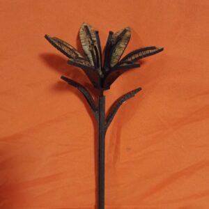 Flor de madera pétalos abiertos