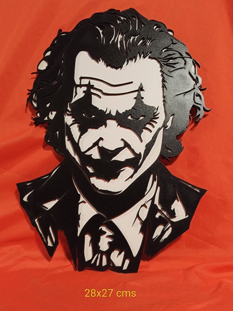 Mural de el Joker en 2 capas