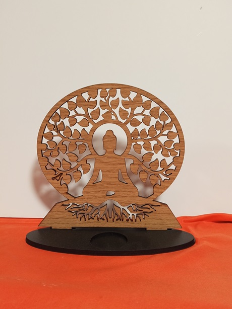 Portavelas arbol de la vida con Buda 2