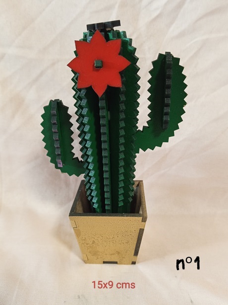 Iman nevera cactus con maceta
